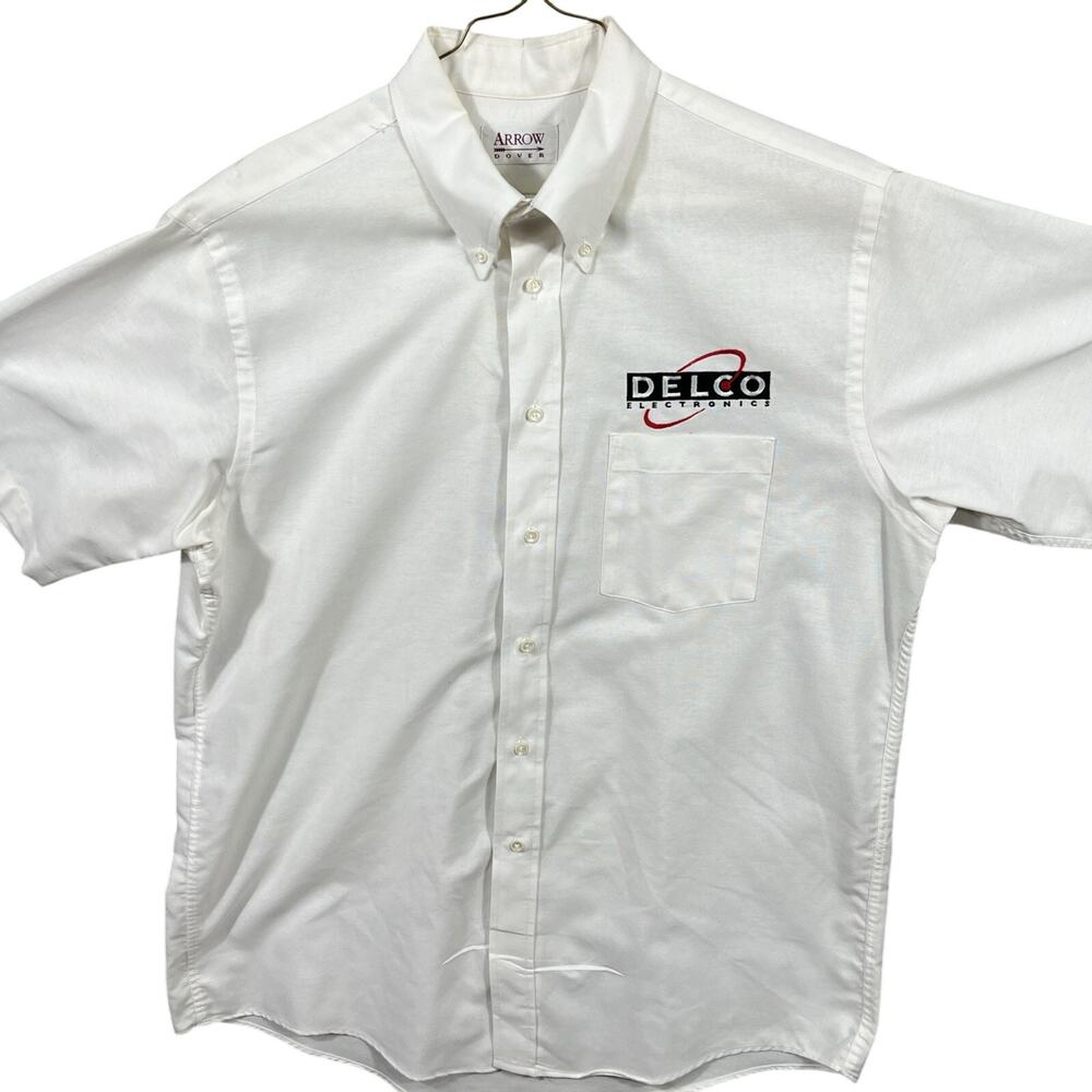 VTG 90s Mens Crew Shirt‎ Delco Automotive Electronics USA / Sz Large Arrow Dover